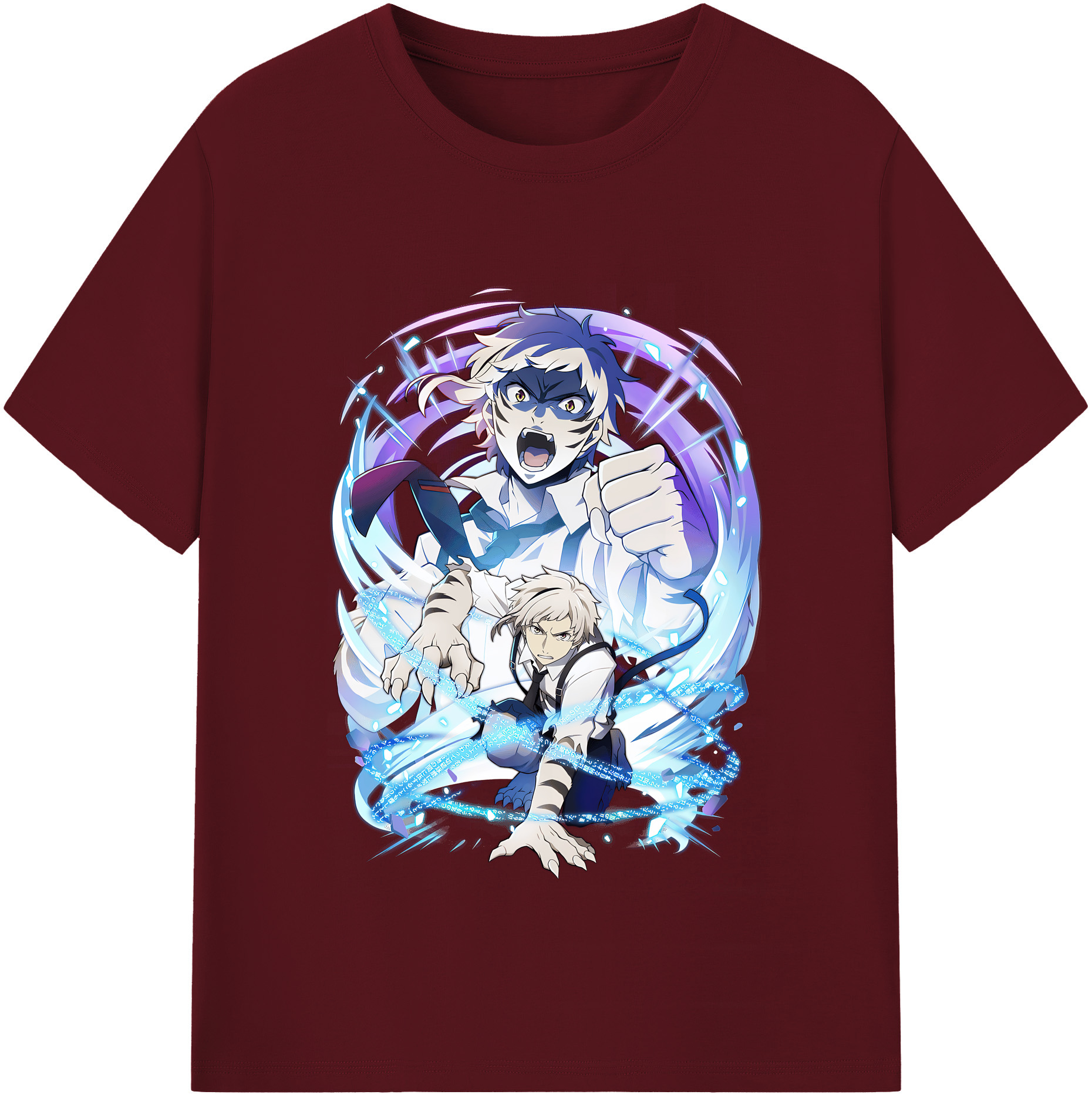 （画像用） 文豪ストレイドッグス Bungo Stray Dogs 綿100％半袖Tシャツ（フロントプリント）